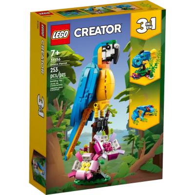 LEGO Creator 3in1 Exotische papegaai - 31136-NEW