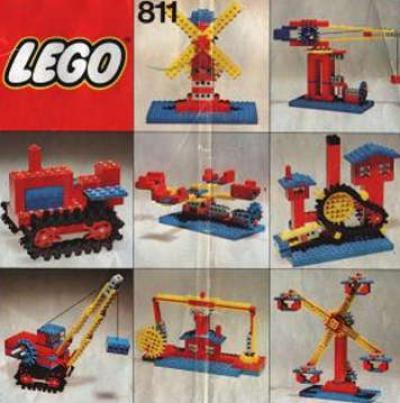 LEGO Overige Red Roof Bricks, Steep Pitch - 811