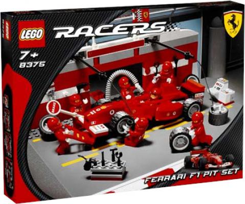 LEGO Racers Ferrari F1 Pit Set - 8375