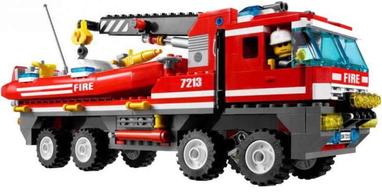 LEGO City Off-road brandweerwagen en brandweerboot - 7213