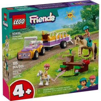 LEGO Friends Paard en pony aanhangwagen - 42634-NEW