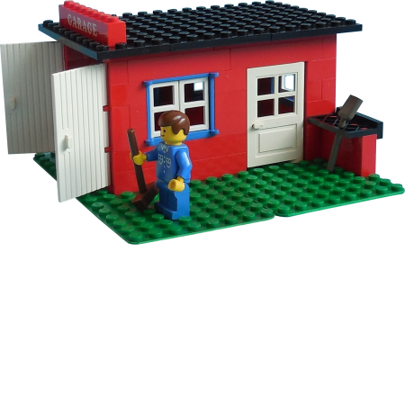 LEGO Building Tea Garden Cafe with Baker's Van - 361