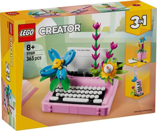 LEGO Creator 3in1 Typemachine met bloemen